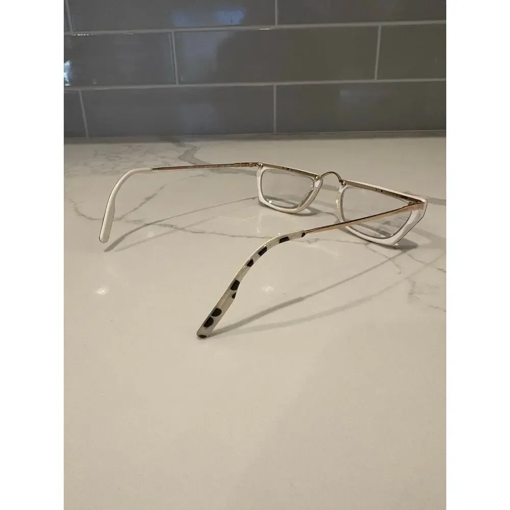 Krizia Mod KV Eyeglasses‎ Black White Gold Frames 33 51 20 538 Made in Italy